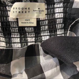 Kate Spade Broome Street gingham dress